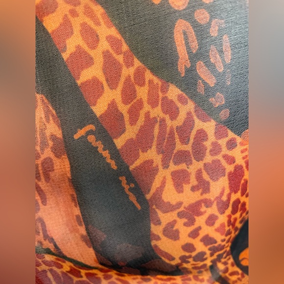 Farm Rio Tiered Giraffe Puff Sleeve Maxi Dress Small - Picture 6 of 15